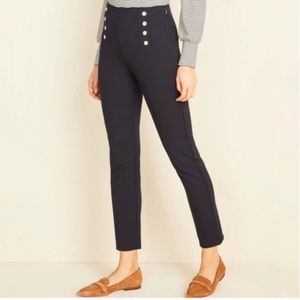 Ann Taylor Sailor Skinny Ankle High Rise Bi Stretch Pants Size 2